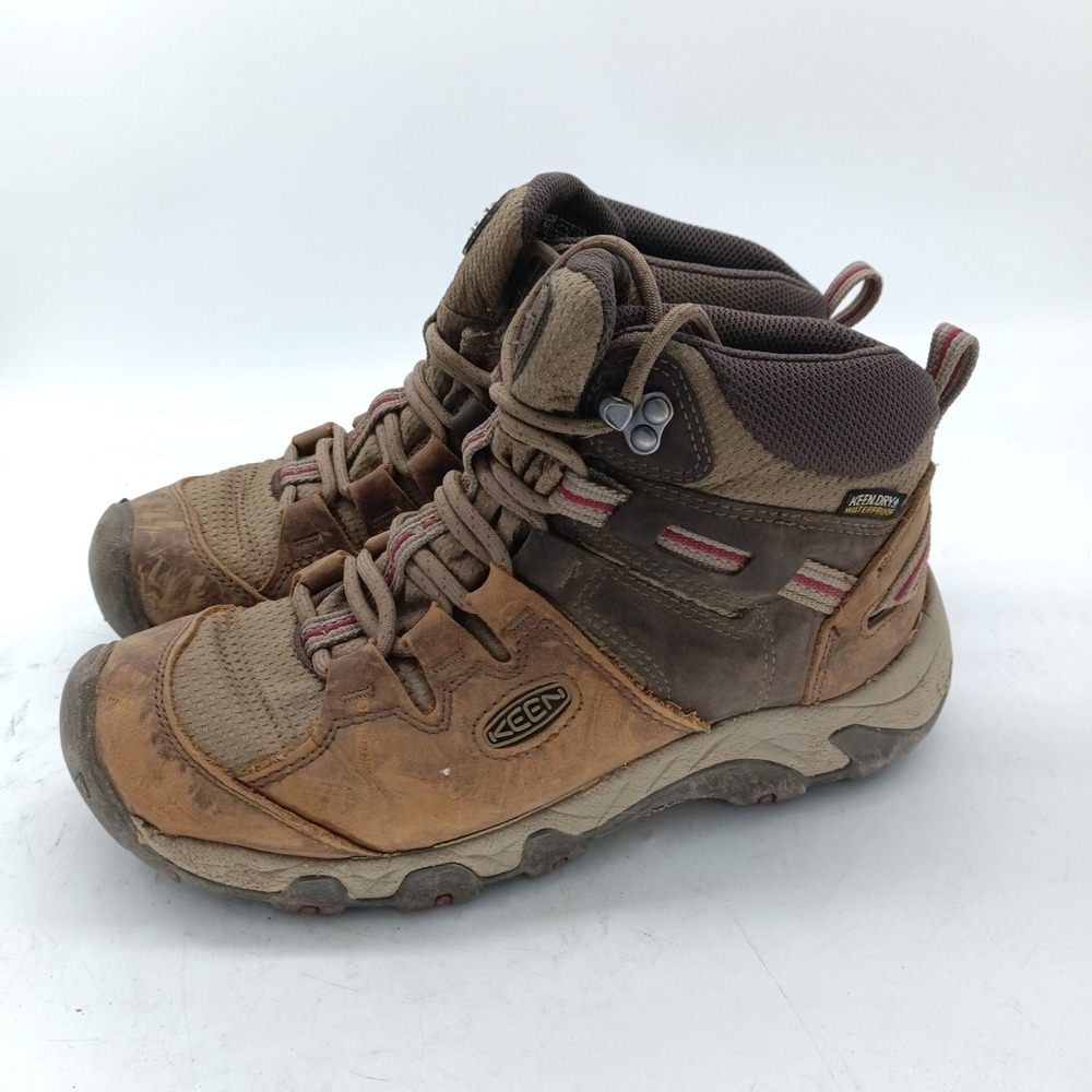 Keen Targhee III Mid Waterproof Brown Leather Hiking Boots Womens 7 1023487 r1